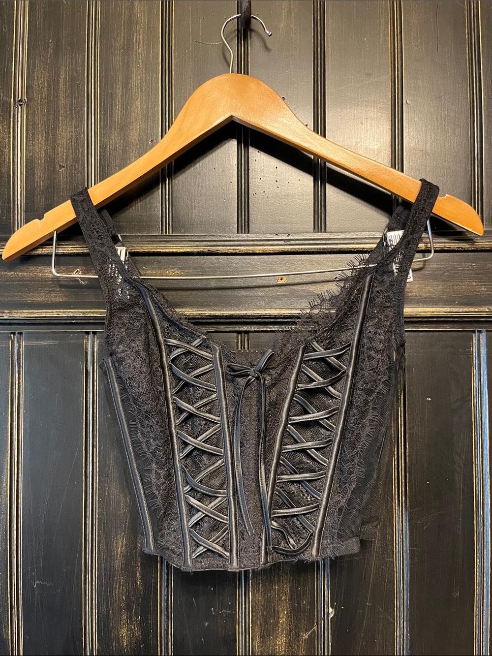 Victoria's Secret Black Lace Corset